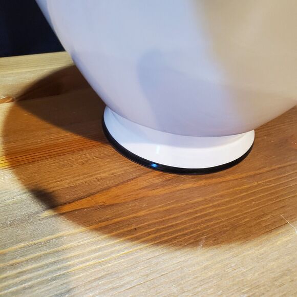 Farval Ceramics Large Pitcher Black & White, Handcrafted In Portugal - Picture 5 of 10